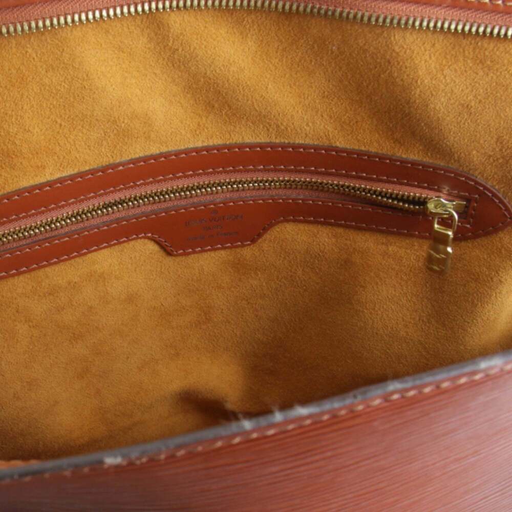 LOUIS VUITTON Authentic Brown Leather Tote Bag - Picture 9 of 10